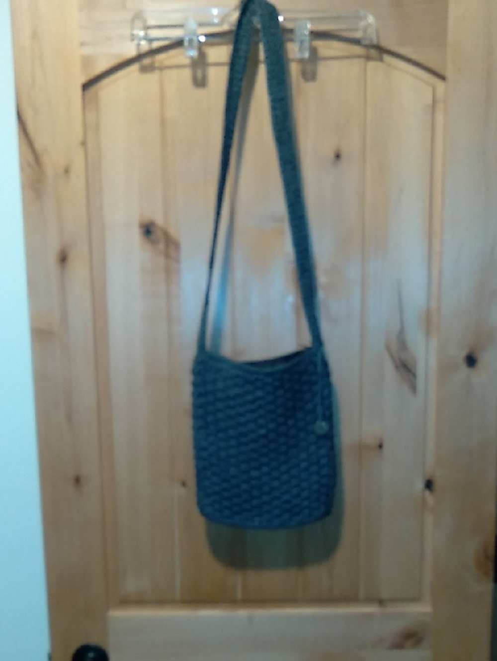 The Sak Woven Black And White Crossbody Bag